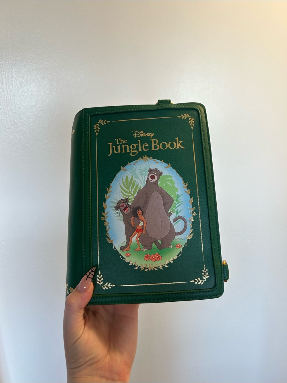 NEVER WORN/USED Loungefly Jungle Book Green Book Storybook Bag